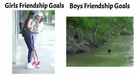 girls vs boys friendship goals