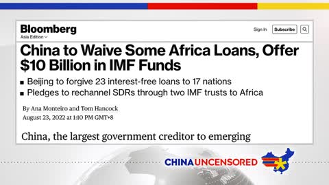 [2022-08-29] China Canceling Debt to Africa? Another Lie.