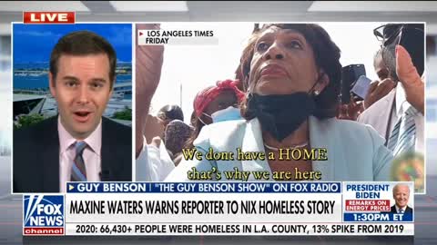 Maxine Waters Tells Homeless To Go Home