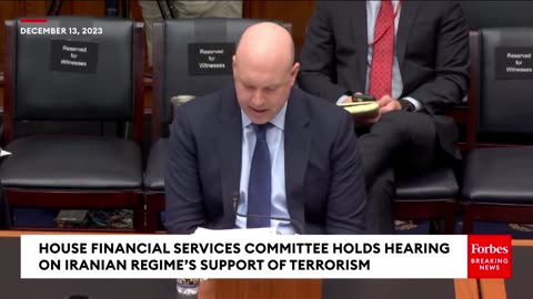 Bill Huizenga Chairs House Financial Services Cmte Hearing On Iranian Regimes Support of Terrorism