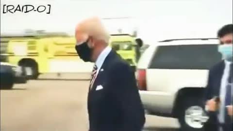 Biden waves at no one