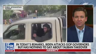 DeSantis Blasts Biden for Obsessing Over Masking Kids While Afghanistan Burns