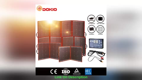 Best Dokio Flexible Foldable Solar Panel High Efficience T