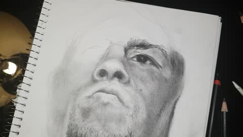 Nate Diaz Drawing Time Lapse 3