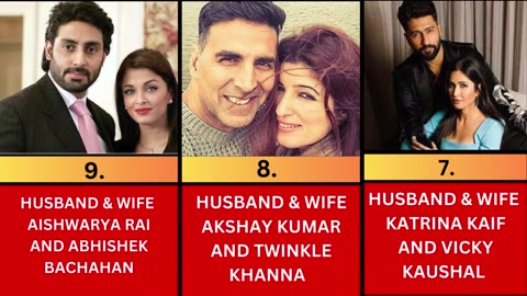 Top 12 Most Beautiful Celebrity Couples in India"