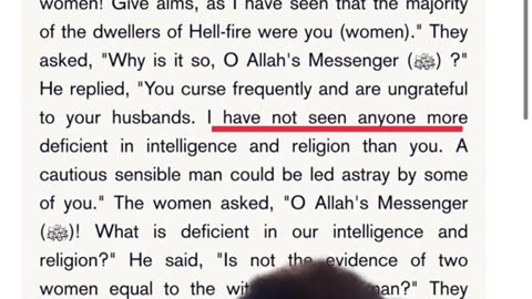 Muhammed said women are slow brain Allah Satan hate woman islam ChurchOfSatan