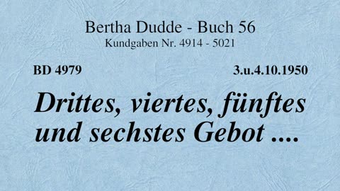 BD 4979 - DRITTES, VIERTES, FÜNFTES UND SECHSTES GEBOT ....