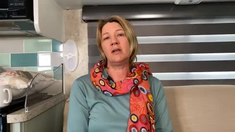 Deborah shares her vaccine story on the Vaxxed bus down under