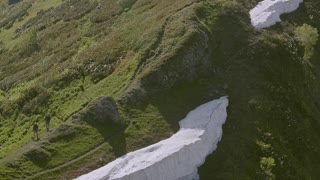 see heaven from the sky - snow mountain