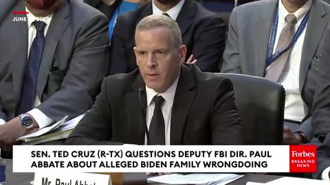 Ted Cruz Explodes On Top FBI Official Over Biden 'Bribery Scheme' Allegations