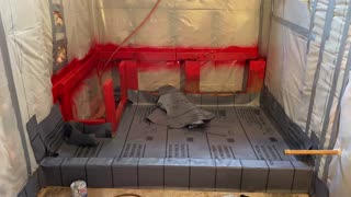 Oatey shower pan liner install part 5