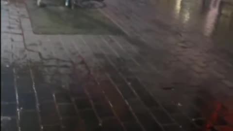 Another migrant is filmed trying to attack kids last night in Liverpool, falling onto