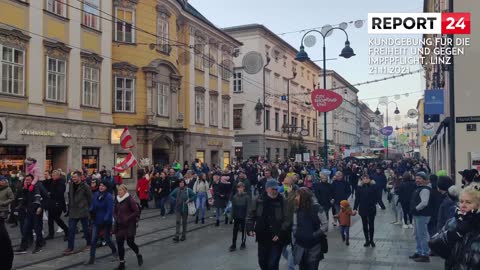 Protests in Linz, Austria, 21.11.2021