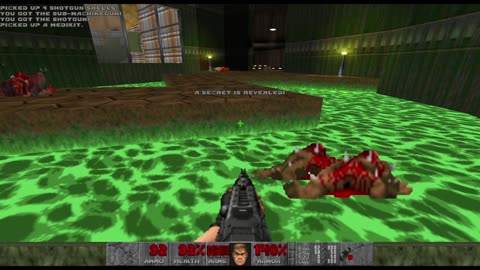 Brutal Doom - Knee-Deep in the Dead - Hard Realism - Pistol Start - Hangar (E1M1)