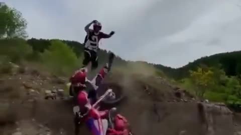 Motorcycle stunt