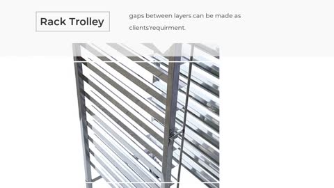 Stainless Steel Bakery Trolley with 32 trays