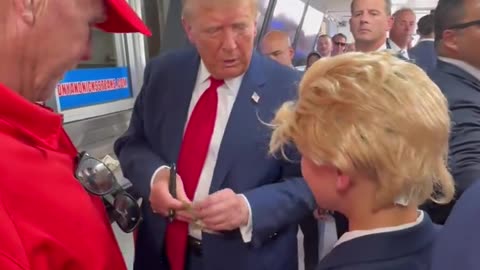 Trump Shares Touching Moment With Young Supporter In Philadelphia