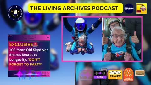 EXCLUSIVE🚨: 102-Year-Old Skydiver Shares Secret to Longevity: 'DON'T FORGET TO PARTY'