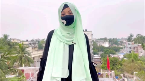 ১ মিনিটে ফুল কভারেজ হিজাব স্টাইল || 1 minute hijab tutorial || Mustarin Sultana