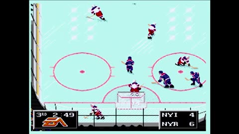 NHL94 (Sega Genesis) New York vs New York Part3