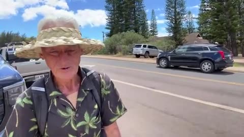 Maui Fires - Local Lahaina Resident “Fish” says the Police held up Fleeing Residents with a Car Blockade on Front Street