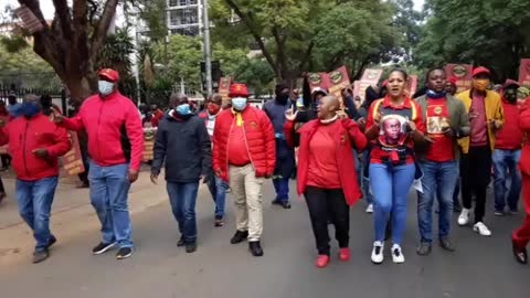 Samwu march to Tshwane House