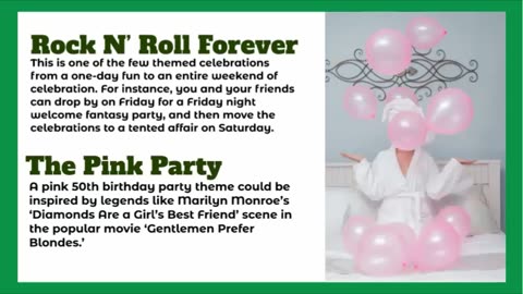 50th Birthday Party Themes