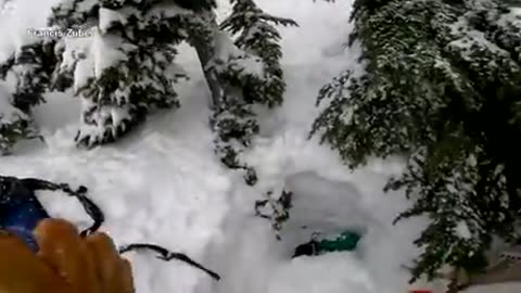 Guy saves friends life after snowboard accident