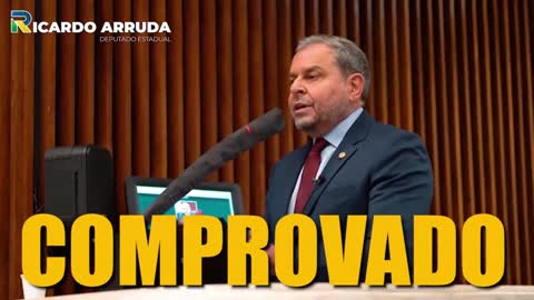 Deputado Ricardo Arruda se posicionando contra a arbitrariedade do passaporte vacinal.