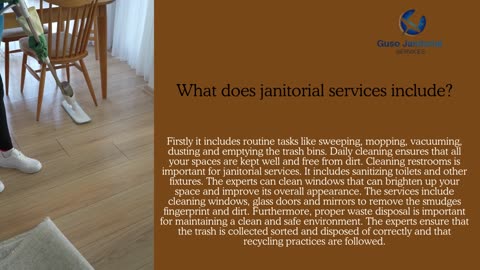 Why Janitorial Services Are Crucial for Maintaining a Clean and Healthy Environment