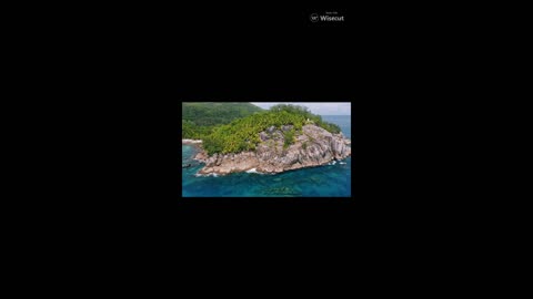 🌴 Aerial Beauty: Tropical Island & Coral Reef ✨