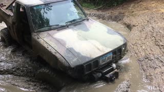 1983 Toyota water crossing slab climb KROCKS