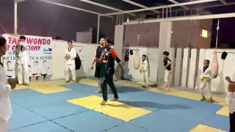 Taekwondo class at khan Taekwondo academy