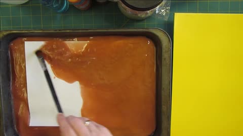 How to Dye Paper With Acrylic Paint, a tutorial