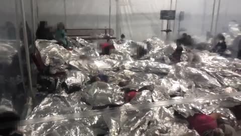 Footage of the Biden Cages inside the Donna, Texas DHS facility, nightmarish.