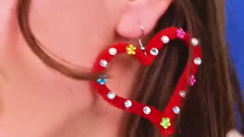 He Made Cute Heart-Shaped Earrings For His Girl😍🔥! #shorts