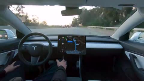 Driving full self Tesla