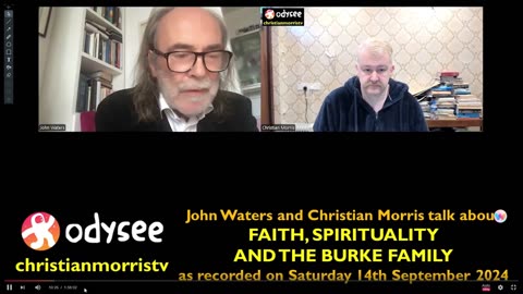 Christian Morris with John Waters 14th September 2024