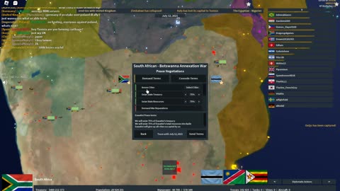 Forming South African Union in Rise of Nations Roblox