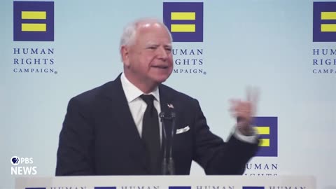 WATCH: Walz delivers remarks at Human Rights Campaign national dinner for LGBTQ+ equality