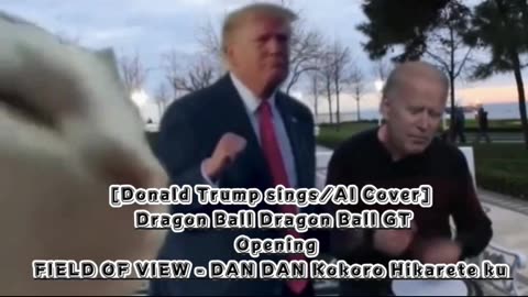 [Donald Trump sings/AI Cover] Dragon Ball GT Opening FIELD OF VIEW - DAN DAN Kokoro Hikarete ku