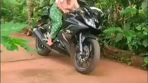 Lady bike rider