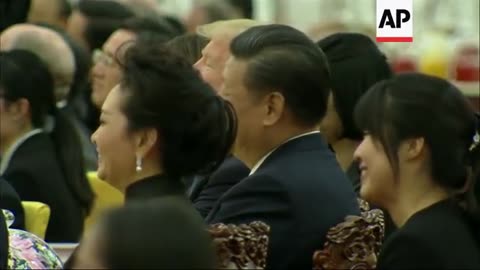 Video of Trump's granddaughter singing in Mandarin shown at banquet for chinese president