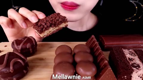 CHOCOLATE CAKE , CHOCOLATE BARS , CHOCOLATE ICE CREAM MUKBANG ASMR | SATISFYING ASMR MUKBANG