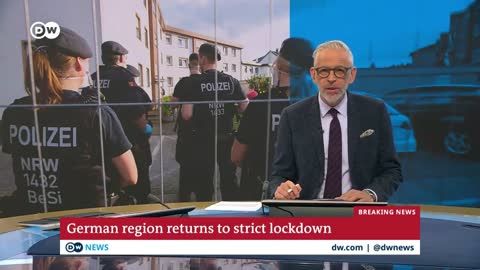 400,000 forced into lockdown after local COVID-19 outbreak in Germany | DW News