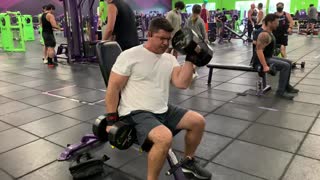 70lb Seated Biceps Curls