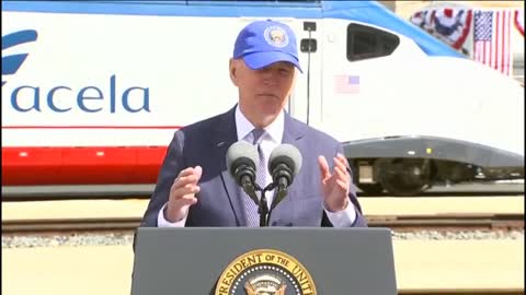 President Biden says China has the Best Trains(High-speed Rails) ,America is way Behind & Crumbling