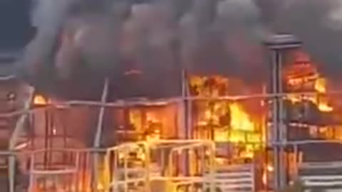 MASSIVE FIRE AFTER EXPLOSION AT WAREHOUSE IN CARTAGENA, COLOMBIA