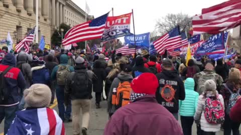 Peaceful Civil Rights Protest and March to Capital