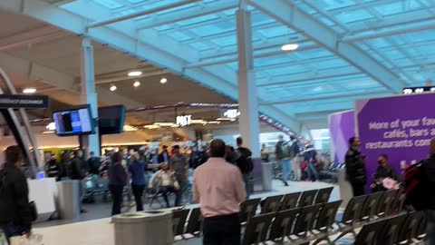 Brawl Between Groups at Luton Airport